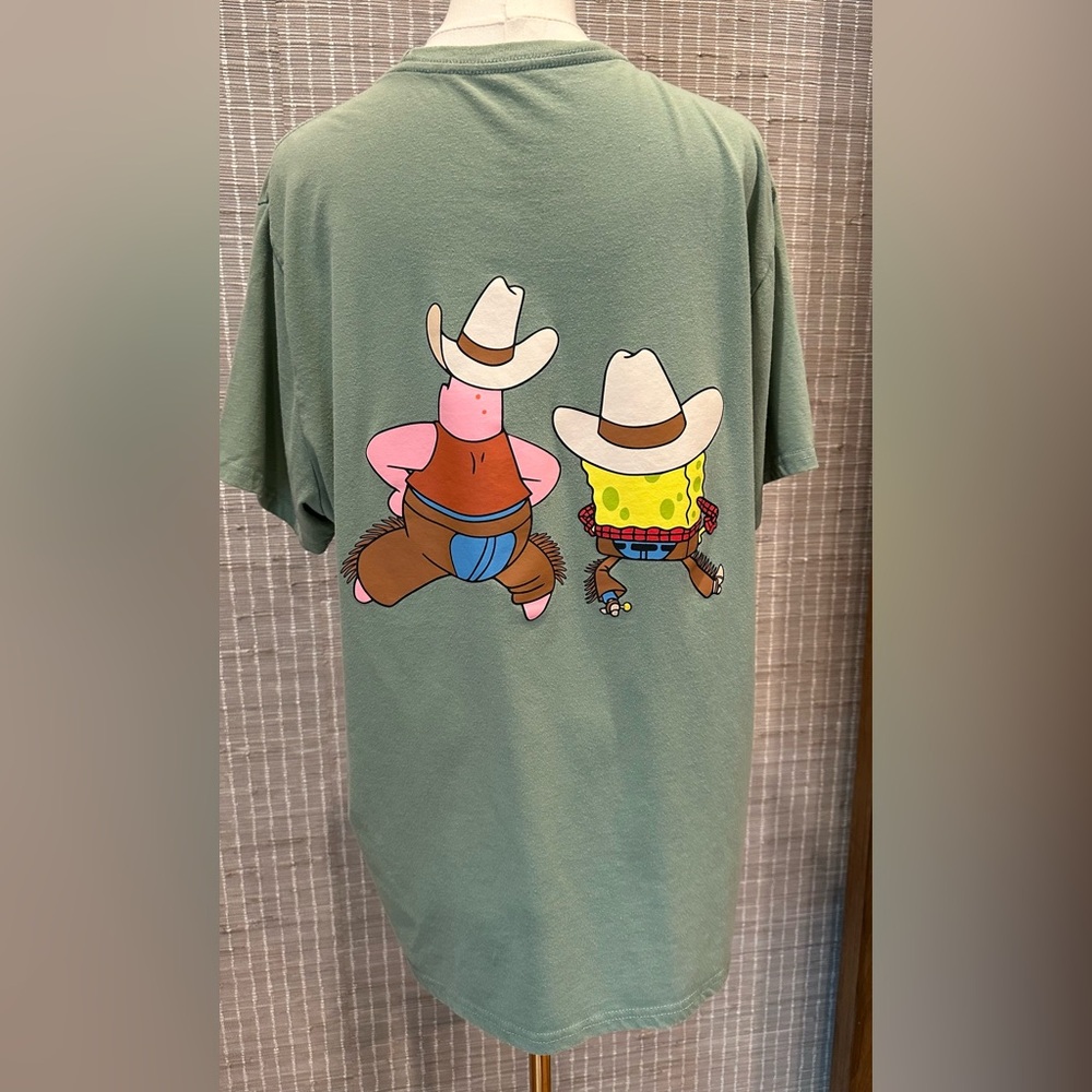 Western SpongeBob Relaxed Graphic Tee - Picture 2 of 3